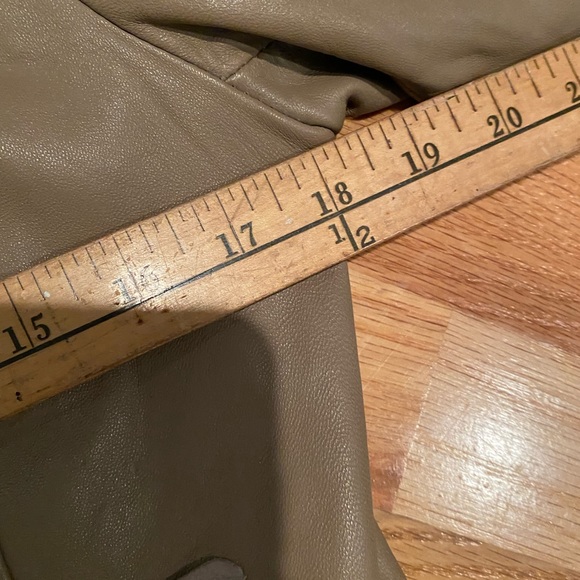 Boston Proper Tan Leather Studded Moto Jacket - Picture 12 of 12